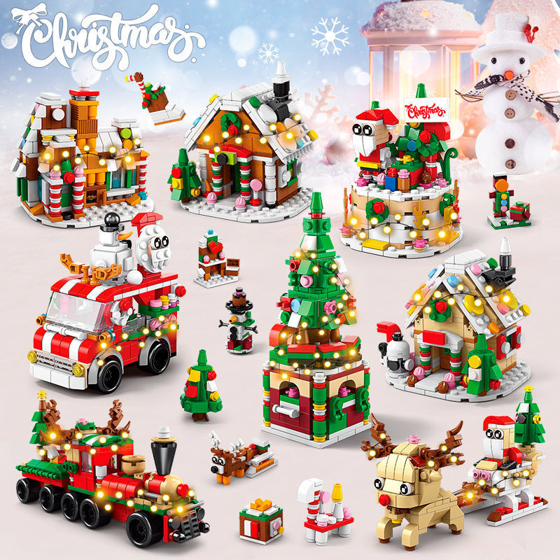 Kids Xmas Toys Ideas - Zestaw Klocków 10w1 Świąteczny Łoś Jeleń