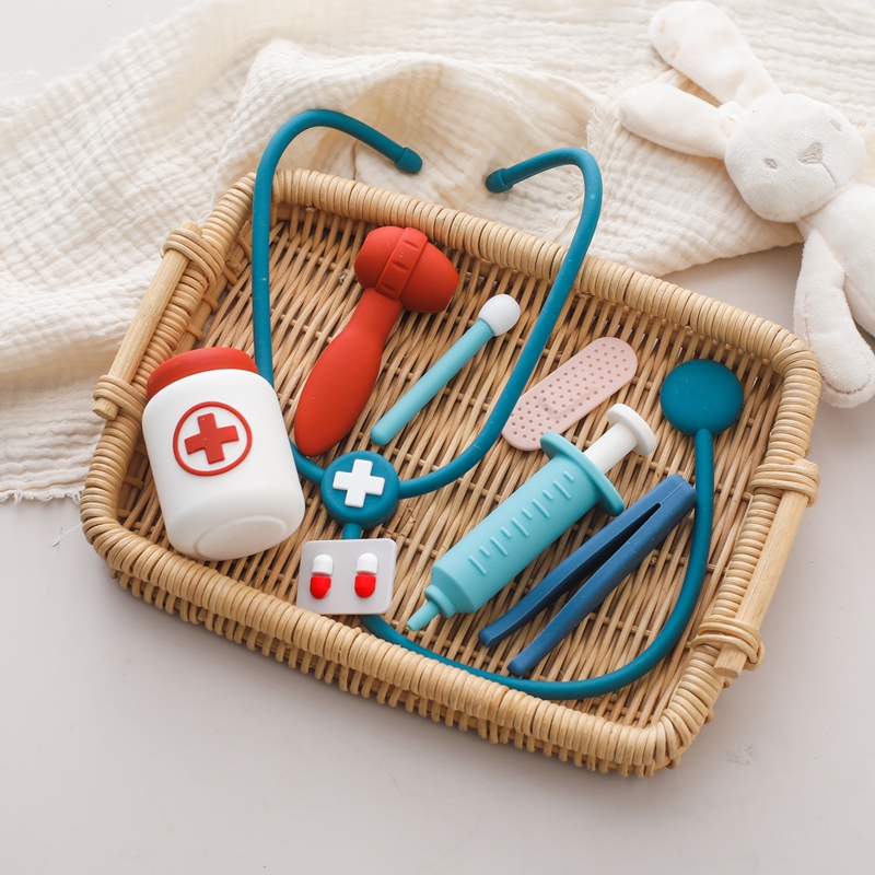 Kids Toys Doctor Set - Zabawki lekarza Zestaw silikonowy Zestaw lekarza