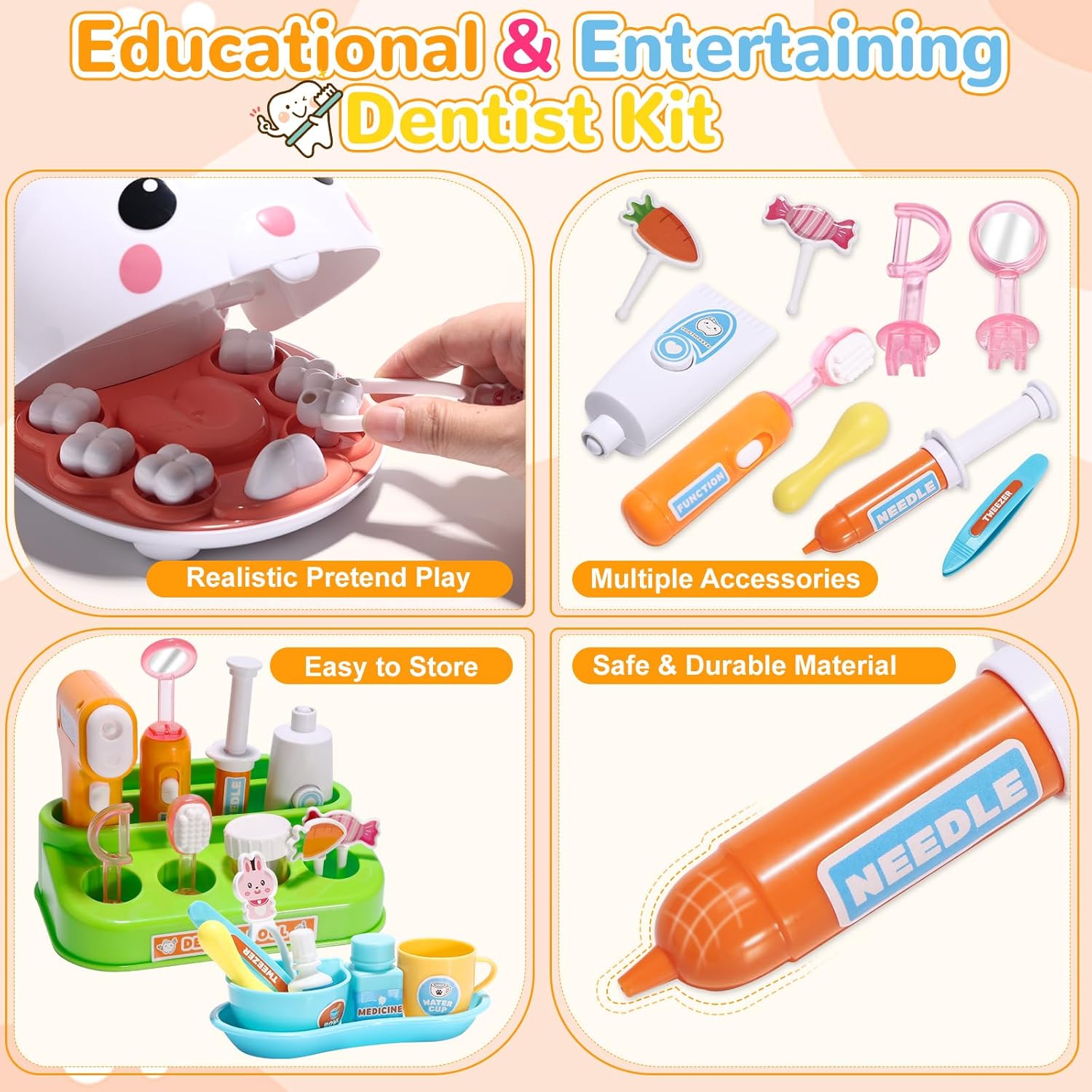 Zestaw Dentystyczny Zabawka do – Kids Toys Doctor Set recenzja i cena