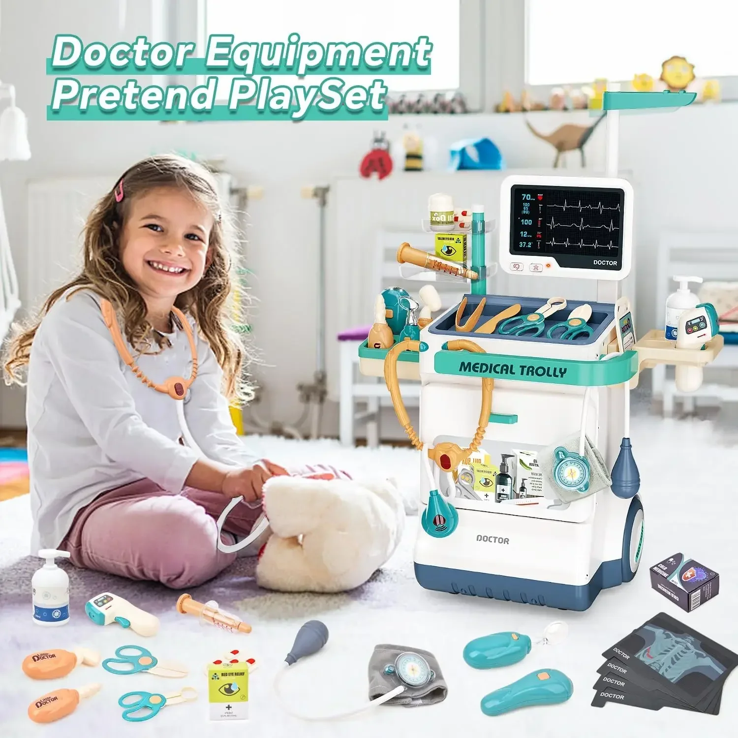 Zestaw do zabawy lekarza lekar – Kids Toys Doctor Set recenzja i cena