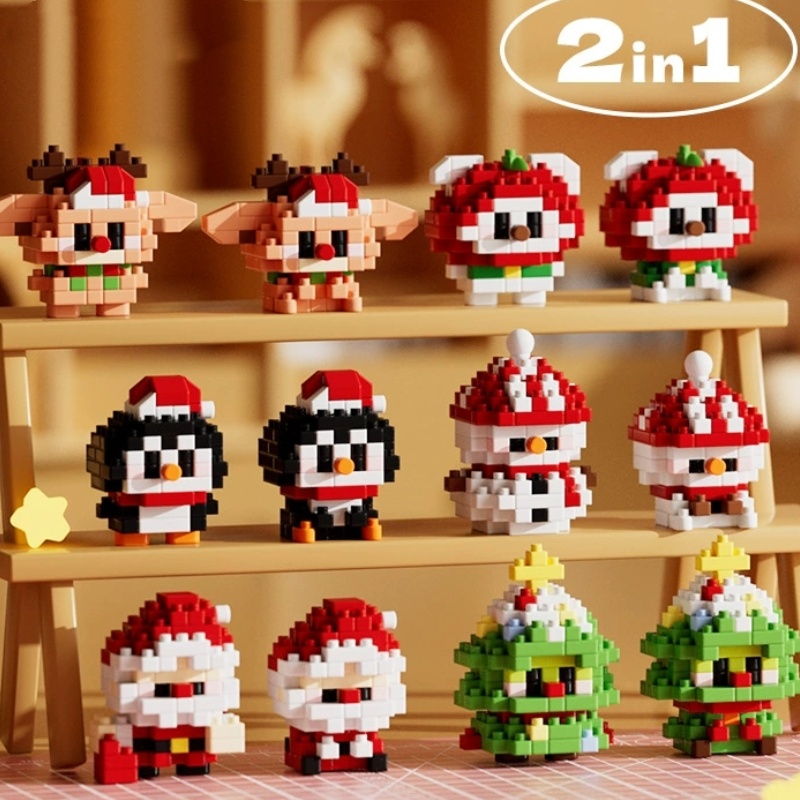 Zestaw klocków DIY Świąteczny  – Kids Xmas Toys Ideas recenzja i cena