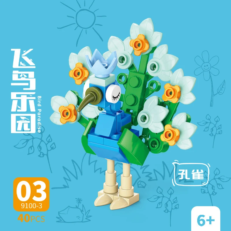 Klocki Zwierzęta Ptak Raj Kruk – Kids Toys Blocks recenzja i cena