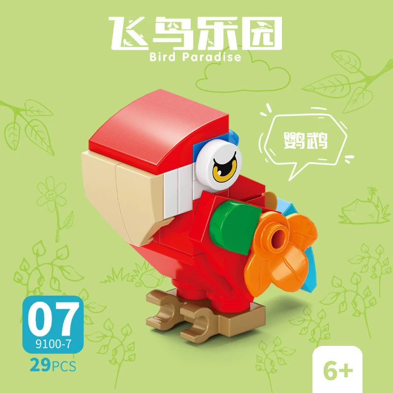 Klocki Zwierzęta Ptak Raj Kruk – Kids Toys Blocks recenzja i cena
