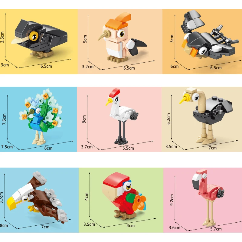 Klocki Zwierzęta Ptak Raj Kruk – Kids Toys Blocks recenzja i cena