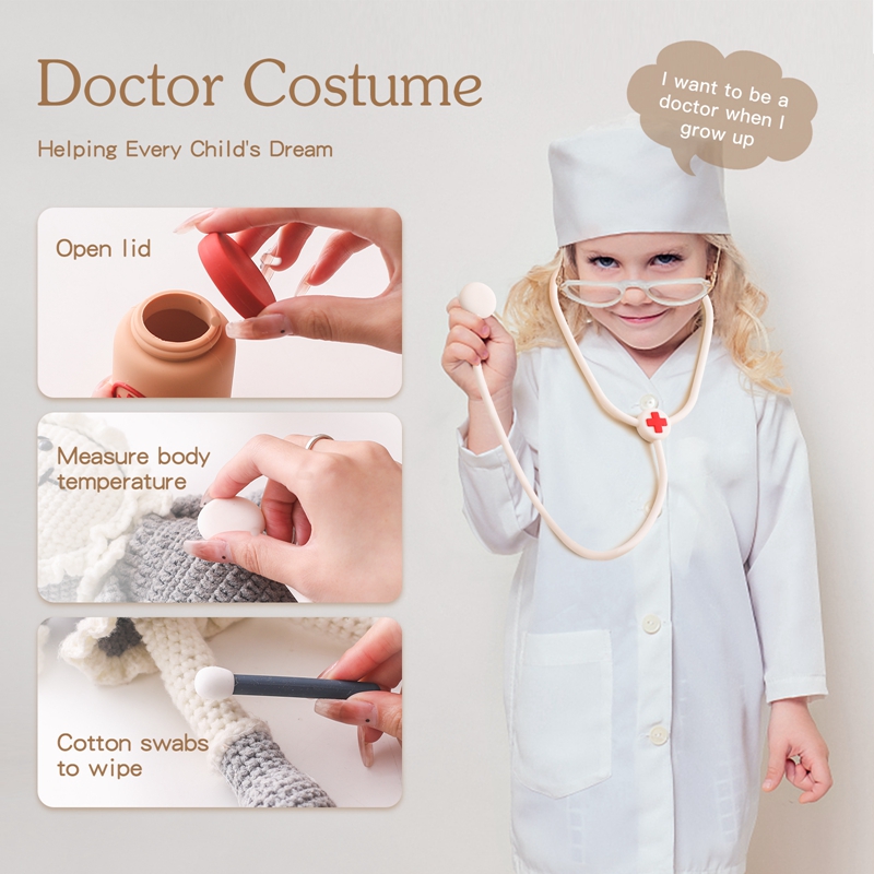 Zabawki lekarza Zestaw silikon – Kids Toys Doctor Set recenzja i cena