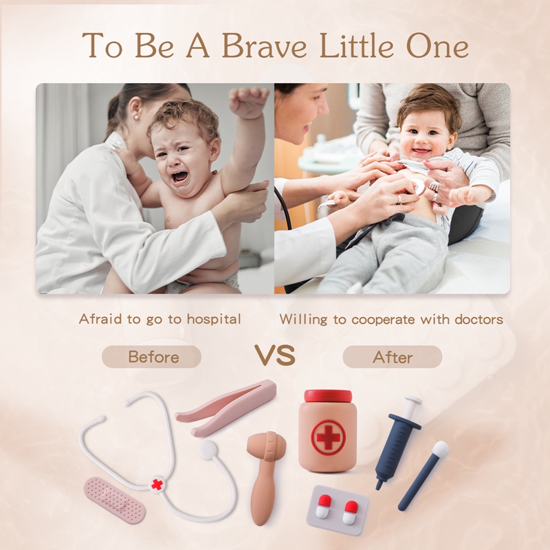 Zabawki lekarza Zestaw silikon – Kids Toys Doctor Set recenzja i cena
