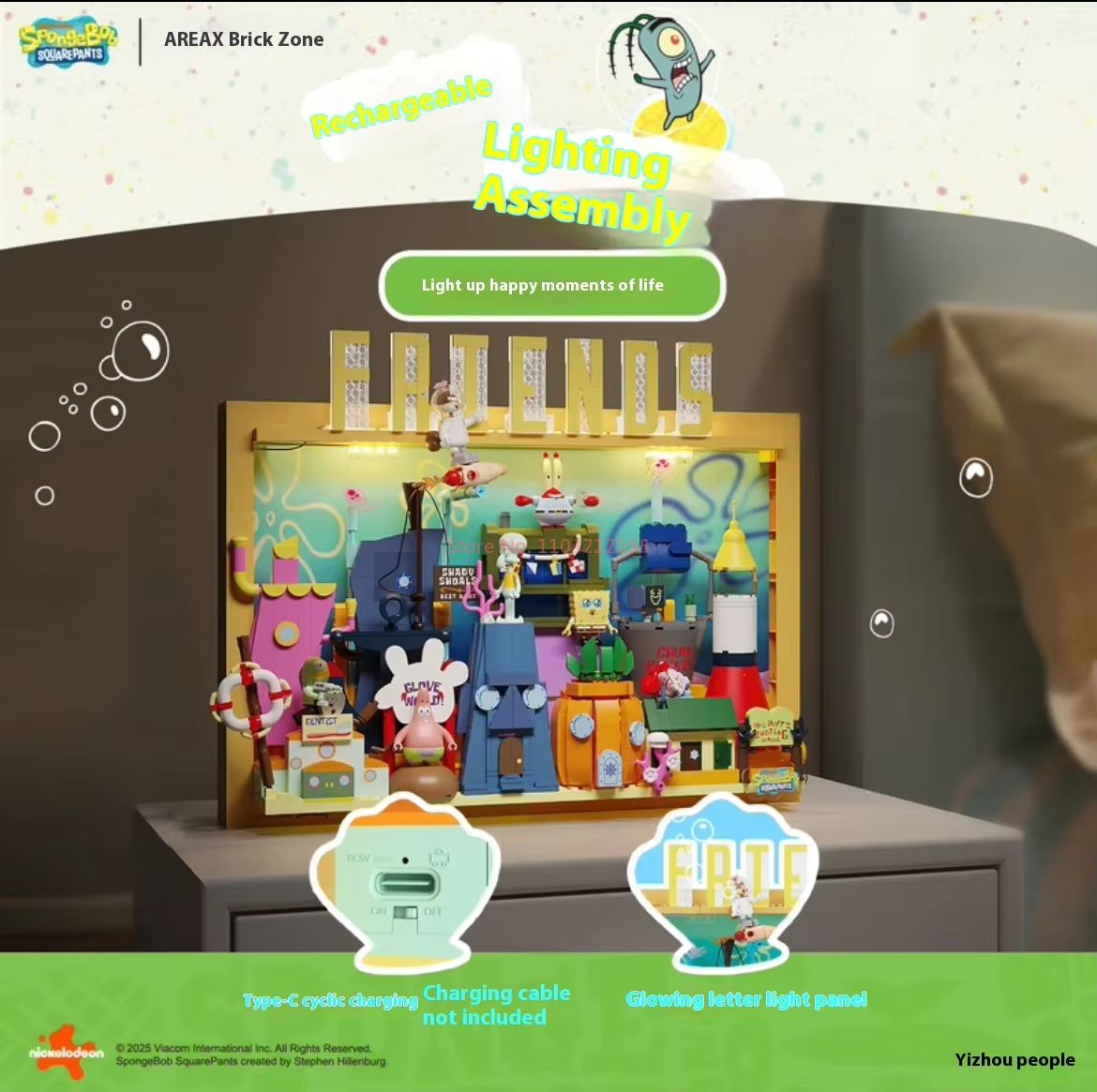 Oficjalny Area-X SpongeBob Kan – Kids Toys Blocks recenzja i cena