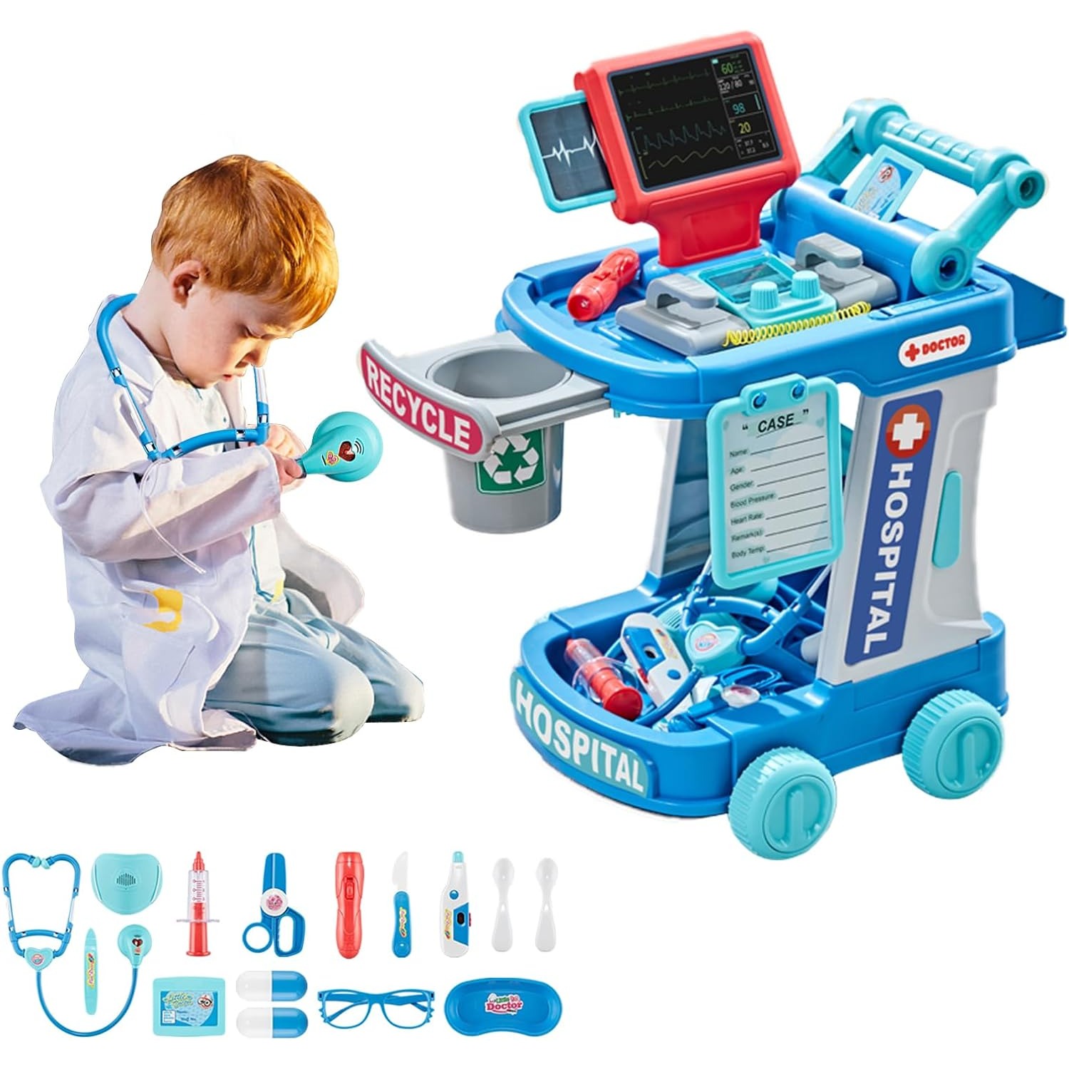 Zabawki lekarza dla dziewczyne – Kids Toys Doctor Set recenzja i cena